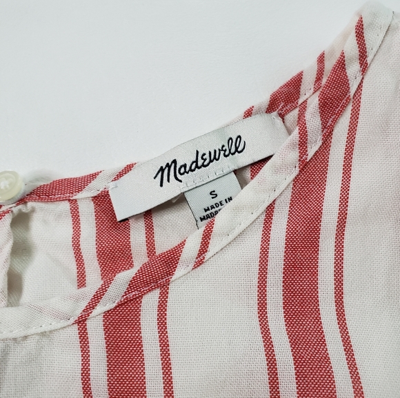 Madewell Side-Tie Tank in Marcia Stripe - Picture 3 of 6